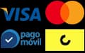 Visa, Mastercard, Pago Móvil y Cashea