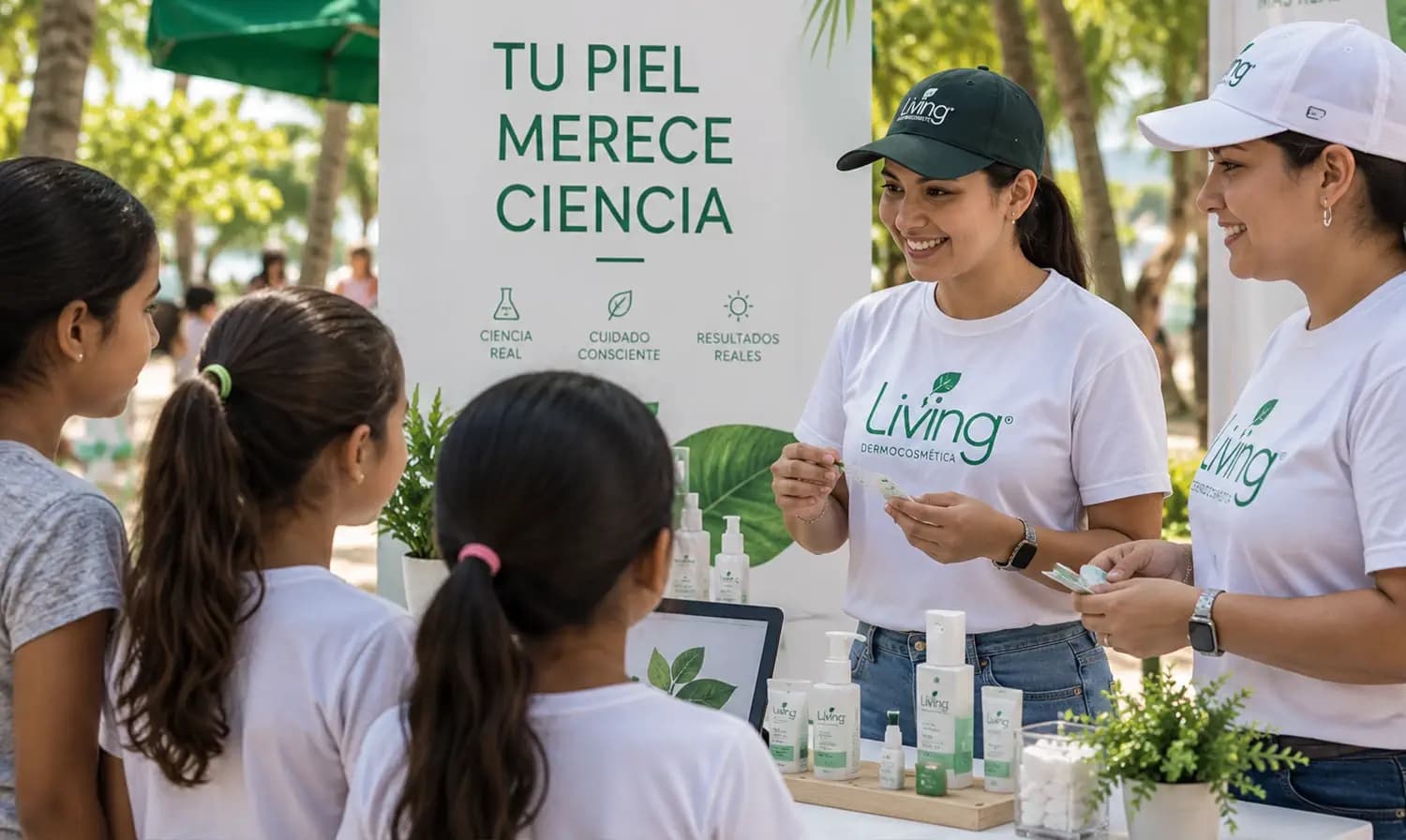 Equipo Living en una jornada con la comunidad